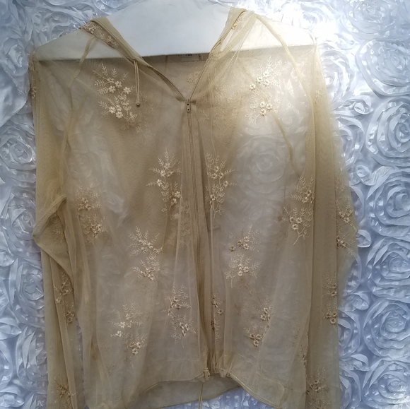 Sheer Embroidered Jacket - Picture 2 of 4
